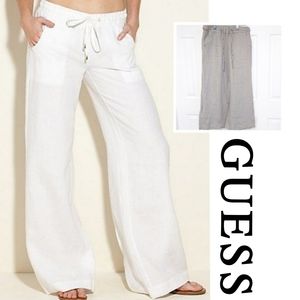 GUESS Nora Linen Palazzo Pants